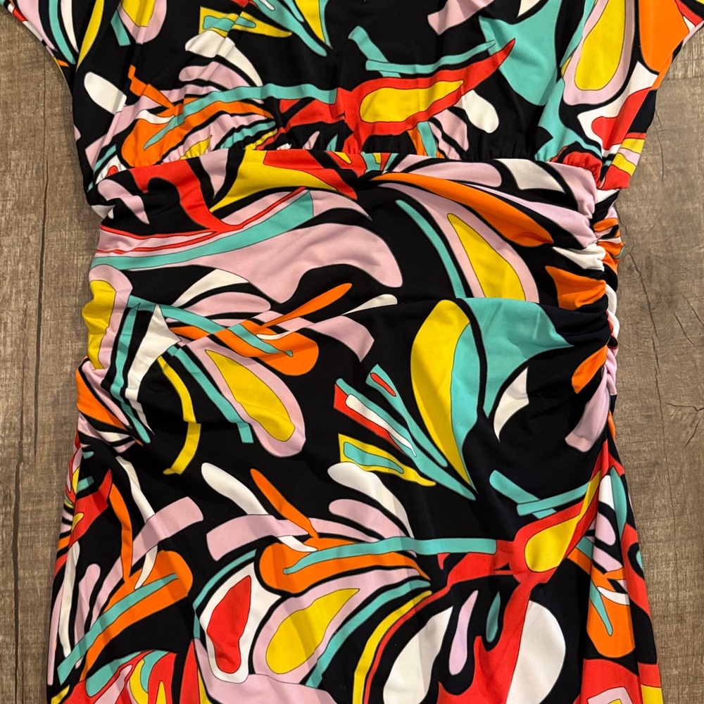 BOLD elements Multicolor Swirl Dress size large - Picture 10 of 11